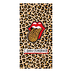 Конверт для денег " Открытая планета " 410 С Днем рождения! Леопардовый фон, 168*84мм, белила, текст