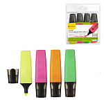 Набор текстовыделителей 4цв, 1-5мм " РДК " ПВХ упаковка, европодвес