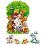 Набор оформительский " Империя поздравлений " 994 Айболит, без отделки, без текста