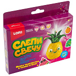 Слепи свечу " Lori " Ананас, воск для лепки свечей, фитиль, стек, инструкция, картонная упаковка, европодвес