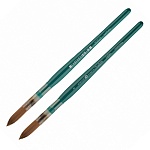 Кисть " Ладога " синтетика круглая № 8 короткая ручка, пластиковая обойма