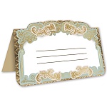 Банкетная карточка без надписи " Праздник " 150 Узор, 106*75мм, блестки в лаке, подсказ