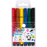 Фломастеры " deVente " Triolino Jumbo 6цв трехгранные, вентилируемый колпачок, пластиковый блистер, европодвес