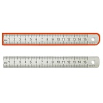 Линейка металлическая 15см, с двойной шкалой " KWELT "