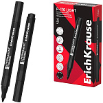 Маркер " Erich Krause " P-170 light черный 2,5мм, пулевидный наконечник перманентный