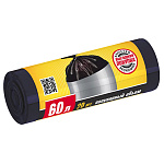 Мешки для мусора " Avikomp " 60л 20шт черные, толщина 9мкм, в рулоне, ПНД