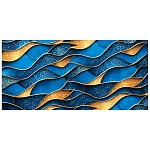 Конверт для денег " Мир открыток " 4-15 Без названия- Волнообразные линии, 168*83мм, без отделки, без текста