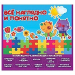 Набор плакатов " Праздник " 945 Всё наглядно и понятно, Котик и Лисичка, 268*247мм, на скобе, текст
