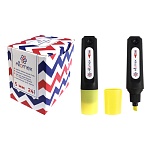 Текстовыделитель 1-5мм, желтый " Attomex " картонная упаковка