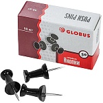 Кнопки " Глобус " 11мм 50шт силовые, черные