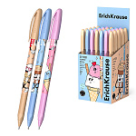 Ручка шариковая " Erich Krause " U-108 Stick Yummy 1.0, Ultra Glide Technology синяя 1,0мм, толщина письма 0,3мм, круглая, картонная упаковка
