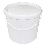 Ведро " Милих " 8л, пластмассовое, с герметичной крышкой, контрольным замком, пластиковой ручкой, h=210мм; d=255мм