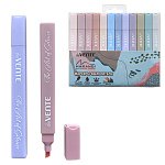 Набор текстовыделителей 12цв, 1-4мм, Marandi, " deVente " пластиковая упаковка, европодвес