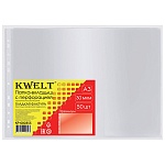 Файлы БОЛЬШОЙ ФОРМАТ А3+ " KWELT " 30мкм 50шт, горизонтальные, глянцевые