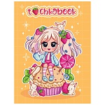 Блокнот-точкабук МАЛЫЙ ФОРМАТ А6 на резинке 7БЦ 64л " Проф-Пресс " Mini. Малышка Чиби, в точку, обложка - матовый ламинированный картон, склейка, скругленные углы, 110*149мм