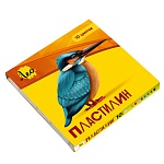 Пластилин " Лео " Ярко 10цв 200г со стеком, картонная упаковка