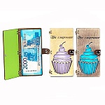 Конверт для денег деревянный (купюрница) " На сладенькое " на кнопке, фигурная вырезка, 165*100*9мм