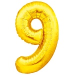 Плакат фигурный " Империя поздравлений " 941 А2 цифра 9, без отделки