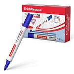 Маркер для доски " EK " W-170 синий 2мм трехгранный корпус, пулевидный наконечник