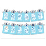 Гирлянда " Праздник " 946 Первый годик, лента атласная, индивидуальная упаковка