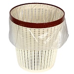 Корзина " Милих " для мусора, 10л, с отделением для мешков для мусора, с фиксирующим ободком, пластмассовое