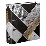 Папка-регистратор А4 " Expert Complete " Дерево и камень (Wood&Stone) Trend сборная 75мм гранит, глянцевый ламинированный картон