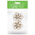Декоративный элемент " Hobby Time " Цветы 2шт, Вид 4, джут