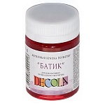 Акрил шелк/батик " Decola " 50мл карминовая
