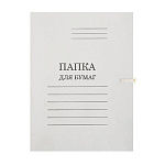 Папка на завязках картонная " Эко-Нева " А4 280г/м2 немелованная, белая