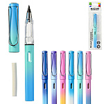 Карандаш вечный " Mazari " HB, ассорти, корпус- пластиковый, 13,7см, с ластиком, индивидуальная упаковка