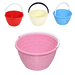 Ведро " Милих " 5л Лукошко, пластмассовое, с пластиковой ручкой, ассорти,  без крышки, ассорти (без возможности выбора цвета)