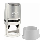 Оснастка для печати " Colop " d=41,5мм, корпус круглый, цвет корпуса серебряный, крышка, Printer R40 silver