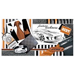 Конверт для денег " Мир открыток " 2-17 Мужской- Fortune richness! С наилучшими пожеланиями! 165*85мм, фольга, текст