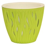 Кашпо " Миленд " Вдохновение, 4,5л, Фисташковый, h=18,5, d=21,5, пластик