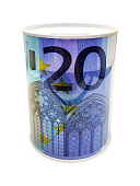 Копилка металлическая " KWELT " Euro, Ассорти (без возможности выбора дизайна), d=8,5см, h=12см, банка