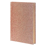 Записная книжка МАЛЫЙ ФОРМАТ B6 интегральная 80л " Lorex " Twinkle Розовое золото, в точку/линия, обложка - картон, глиттер, тонированный блок 80г/м2, сшивка, 117*165мм