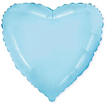 Шар фольгированный " Браво " 18"/46см Сердце Светло-голубой