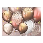 Конверт для подарочного сертификата " Праздник " 170 Без названия- Шары, 100*74мм, глянцевый уф-лак