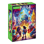 Пазлы " Hatber " 160элементов ECO Монстрики 22*33см, картонная упаковка