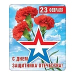 Магнит виниловый " Хорошо " 918 23 Февраля- Гвоздики 60*70мм, без отделки