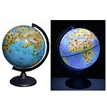 Глобус детский зоогеографический с подсветкой от батареек 250мм " Globen " батарейки в комплект не входят, картонная коробка