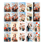 Набор мини-открыток " Мир открыток  " 3-78 Выпускной, 70*100мм, 33шт