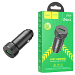 Блок питания автомобильный " Hoco " Z49A Level черный, 2,4А, 18W, QC 3.0, USB, пластик (кабель в комплект не входит)