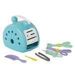 Игровой набор " Совтехстром " Ветеринар, 7 предметов, в наборе: переноска, расчестка, пинцет, термометр, шприц, щипцы, ножницы, сетка 17*12*16см