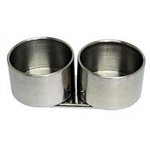 Масленка " KWELT " металлическая двойная d=4,5cм, h=1,7cм