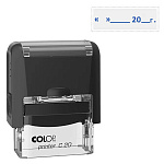 Штамп стандартный " Colop " Дата, цвет корпуса черный, Printer C20