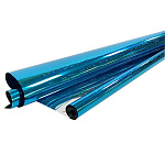 Упаковочная пленка " Браво "  7,5*0,7м в рулоне, Голография синяя, в рулоне