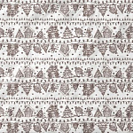 Упаковочная бумага Новогодняя тишью " Интерпак " 70см*40м в рулоне, Веселая ярмарка, 18г/м2