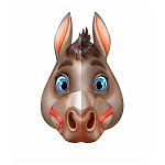 Маска картонная " Империя поздравлений " 478 Символ года- Лошадь-мальчик