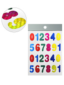 Наклейки " KWELT " А6 Цифры, голография